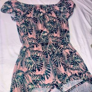 pink & green romper, very soft.